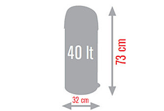 Kosz na śmieci Soft-Touch Inox 40L