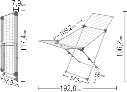 Suszarka do ubrań SUPERDRY MAXI ANTRACYT