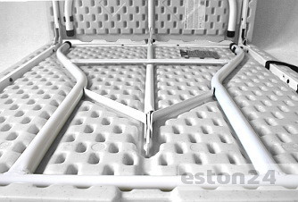 Biały stół rozkładany do domu i ogrodu 155 cm