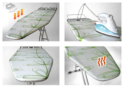 Pokrowiec metalizowany na dużą deskę do prasowania Silver Green