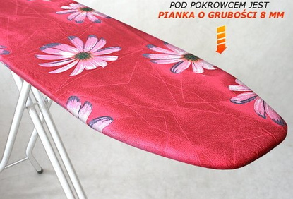 Deska do prasowania Millena Daisy - Gerbera czerwony