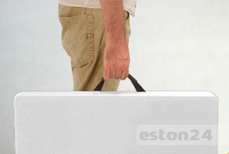 Biały stół rozkładany do domu i ogrodu 155 cm