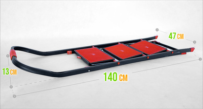 Drabina 3 stopniowa z matą antypoślizgową D2023HSR