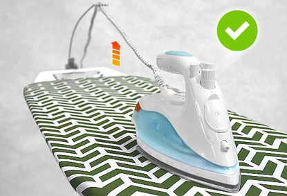 Deska do prasowania z rękawnikiem New Hit Full Opcja - Chevron Pesto