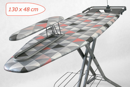 Deska do prasowania Magnum PRO Ekspert Full Opcja - Triangles Pink