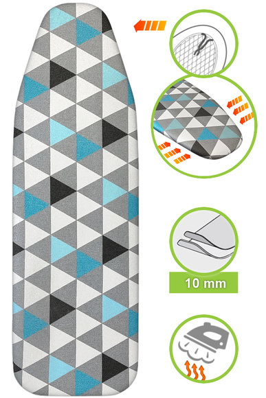 Deska do prasowania Magnum PRO Ekspert Full Opcja - Triangles Laguna