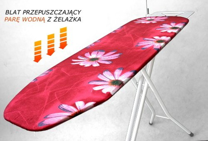 Deska do prasowania Millena Daisy - Gerbera czerwony
