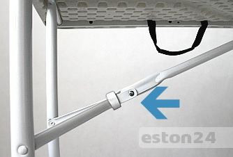 Stół rozkładany biały ogrodowy 183 cm do domu i na bankiet