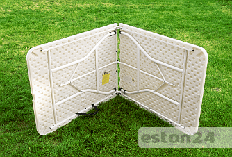Biały stół rozkładany do domu i ogrodu 155 cm