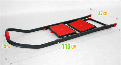 Drabina stalowa 2 stopniowa D2022HSR