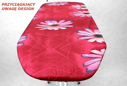 Deska do prasowania Millena Daisy - Gerbera czerwony