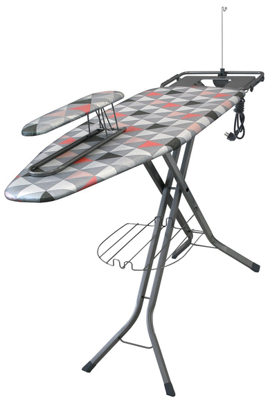 Deska do prasowania Magnum PRO Ekspert Full Opcja - Triangles Pink