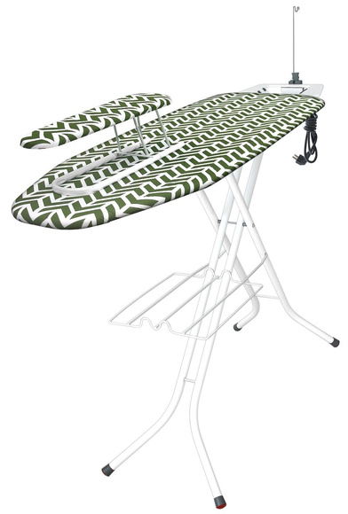 Deska do prasowania z rękawnikiem New Hit Full Opcja - Chevron Pesto