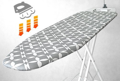 Deska do prasowania z rękawnikiem New Hit Full Opcja - Grey Morocco