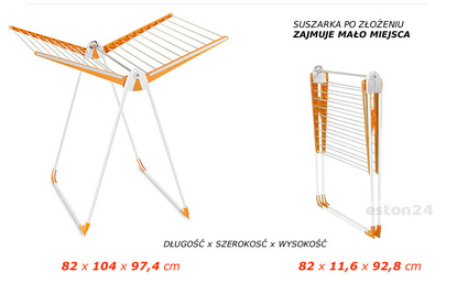 Suszarka na pranie Stendipratic Baby 18MB - pomarańcz