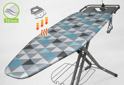 Deska do prasowania Magnum PRO Ekspert Full Opcja - Triangles Laguna