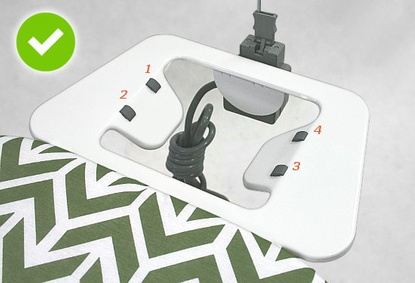 Deska do prasowania z rękawnikiem New Hit Full Opcja - Chevron Pesto