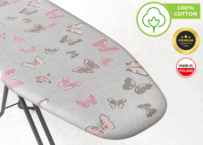 Pokrowiec na deskę do prasowania Millena Motyle (M) + podkład FILC
